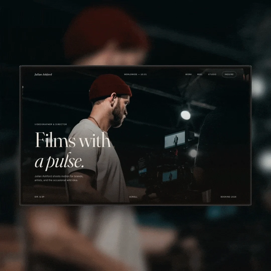 Julian Ashford — videographer and director portfolio